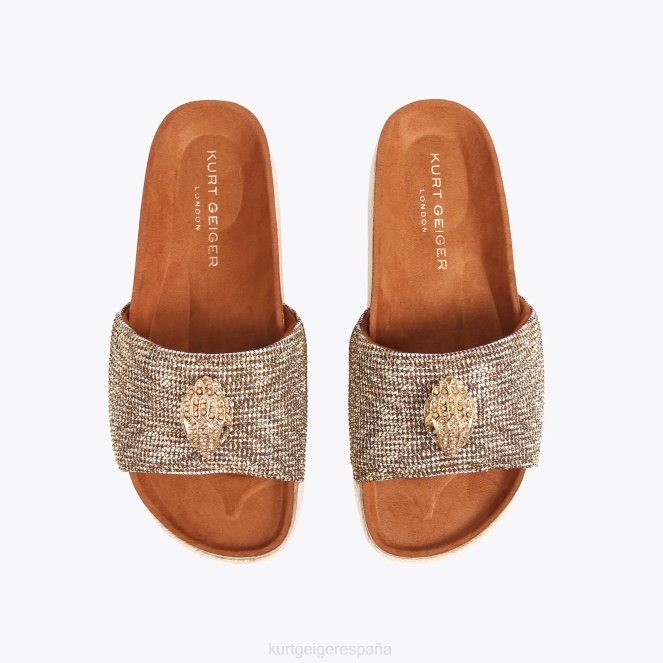 Kurt Geiger mujer plataforma plana londres kensington 2LPR440 | calzados beige